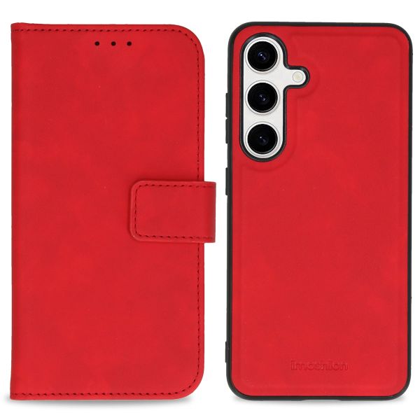 imoshion Etui de téléphone de type portefeuille de luxe 2-en-1 amovible Samsung Galaxy S24 - Rouge