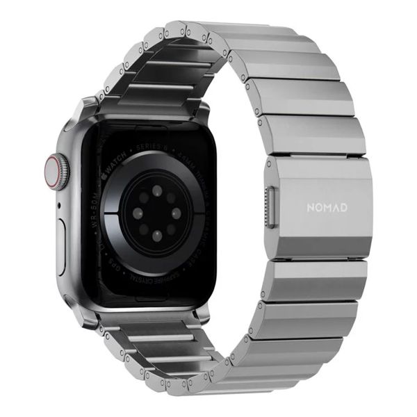 Nomad Bracelet à maillons en titane Apple Watch Series 1 t/m 11 / SE / Ultra (44/45/46/49 mm) - Silver