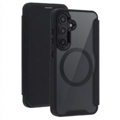 imoshion Bookcase transparente avec MagSafe Samsung Galaxy S25 / S24 - Noir