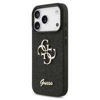 Guess Coque 4G Metal Logo Glitter Apple iPhone 17 Pro - Noir
