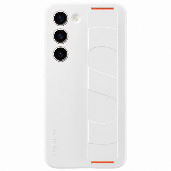 Samsung Coque arrière Grip originale Samsung Galaxy S23 - Blanc