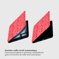 Selencia Coque tablette Vivid Apple iPad Air 11 pouces (2025) M3 / (2024) M2 / Air 5 (2022) / Air 4 (2020) - Wild Spots Lipstick