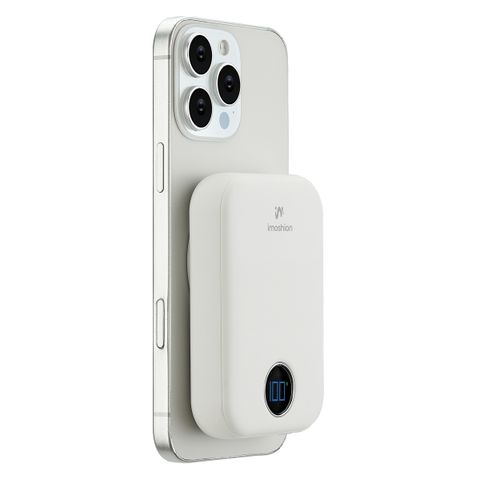 imoshion Batterie externe Magnetic 10.000 mAh - Batterie externe sans fil - Blanc
