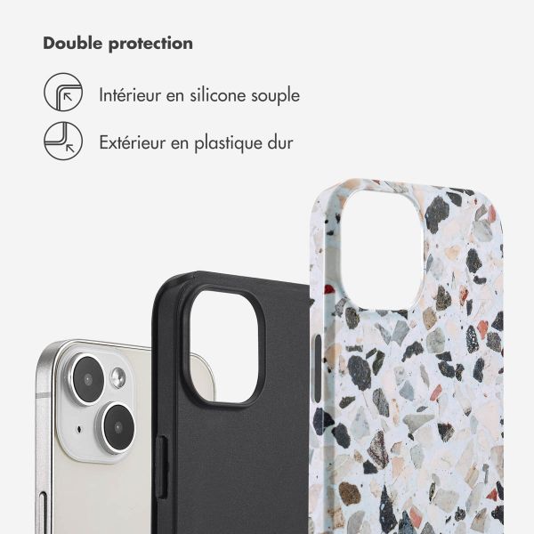 Selencia Coque arrière Vivid Apple iPhone 14 - Chic Terazzo