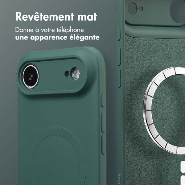 imoshion Coque Couleur avec MagSafe Apple iPhone Air - Vert foncé