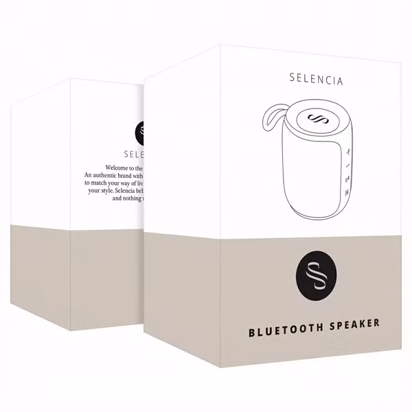 Selencia AquaPlay Enceinte Bluetooth - Enceinte sans fil - Étanche - Bordeaux