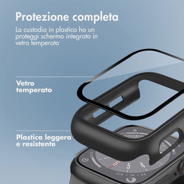 imoshion Coque rigide à couverture complète Apple Watch 4 / 5 / 6 / SE - 44 mm - Noir