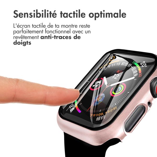 imoshion Coque rigide à couverture complète Apple Watch 4 / 5 / 6 / SE - 40 mm - Rose Doré