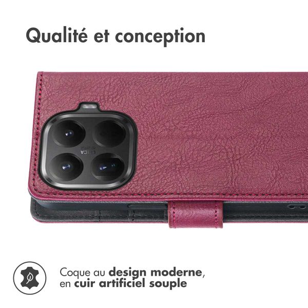 imoshion Étui de télephone portefeuille Xiaomi 15T Pro - Bordeaux