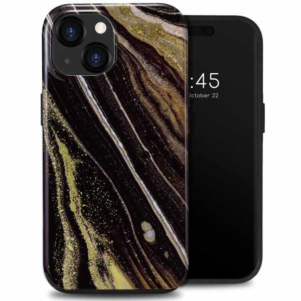 Selencia Coque arrière Vivid Tough iPhone 15  - Chic Marble