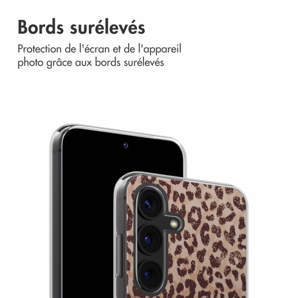 imoshion Coque design pour Samsung Galaxy S24 - Leopard Mood