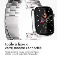 imoshion Bracelet en acier Apple Watch Series 1 á 11 / SE / Ultra (44/45/46/49 mm) - Argent