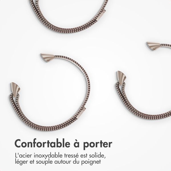 imoshion Bracelet magnétique milanais Fitbit Charge 5 - Taille M - Champagne