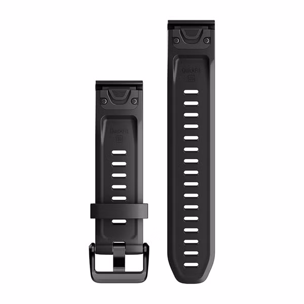 Garmin Bracelet QuickFit® en silicone  - Connexion Garmin 20 mm - Noir