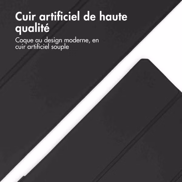 imoshion Coque tablette rigide Trifold Samsung Galaxy Tab A11 Plus - Noir