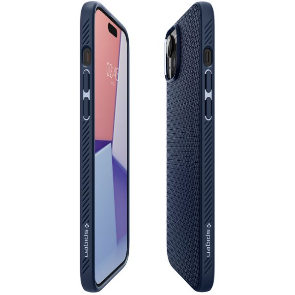 Spigen Coque Liquid Air iPhone 15 - Navy Blue