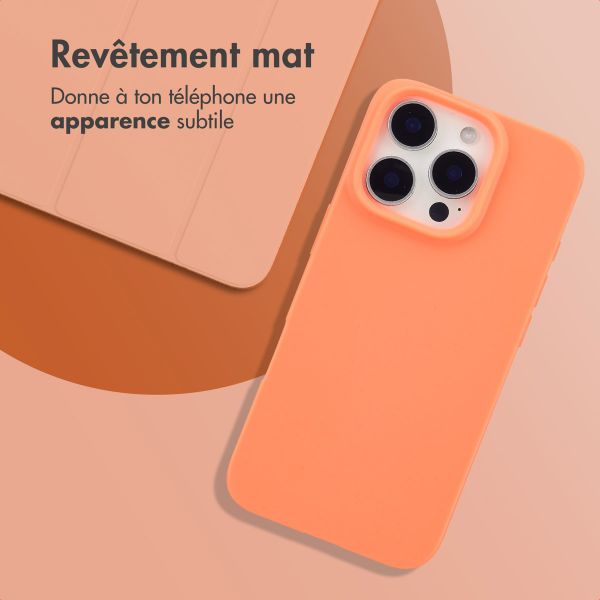 imoshion Coque Couleur Apple iPhone 16 Pro - Apricot Crush Orange