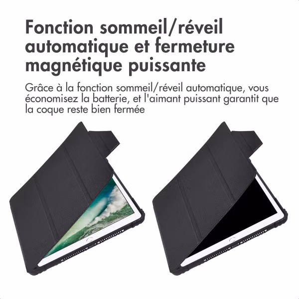 Accezz Coque tablette Rugged Trifold Apple iPad 6 (2018) 9.7 pouces / iPad 5 (2017) 9.7 pouces / Air 2 (2014)/Air 1 (2013) - Noir