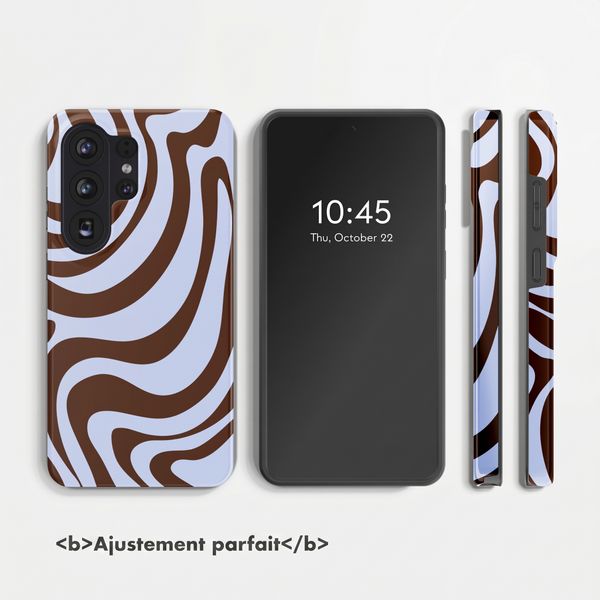 Selencia Coque arrière Vivid Samsung Galaxy S26 Ultra - Dream Swirl Chocolate