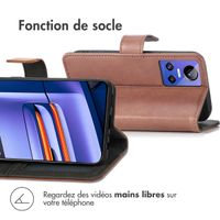 imoshion Étui de téléphone portefeuille Luxe Realme GT Neo 3 - Brun