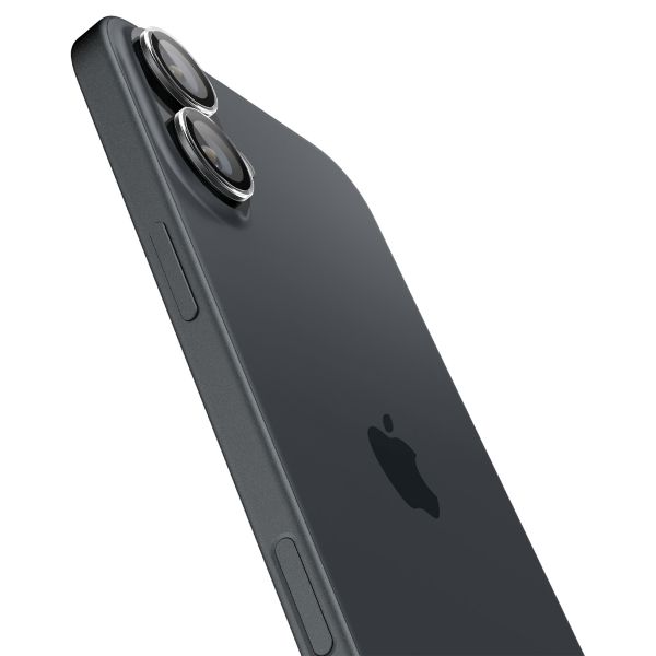 Spigen GLAStR EZ Fit Optik Pro Protection d'objectif de caméra (pack de 2) Apple iPhone 16 / 16 Plus - Noir