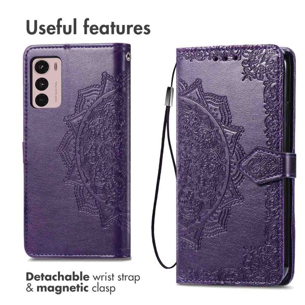 imoshion Etui de téléphone portefeuille Mandala Motorola Moto G42 - Violet