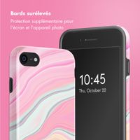 Selencia Coque arrière Vivid Tough iPhone SE (2022 / 2020) / 8 / 7 - Pastel Lipstick Marble