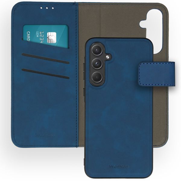 imoshion Etui de téléphone de luxe 2-en-1 amovible Samsung Galaxy A55 - Bleu