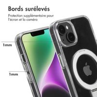 Accezz Coque Ring Stand avec MagSafe Apple iPhone 14 - Transparent
