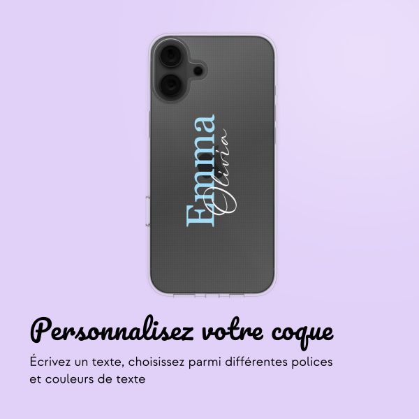 Coque avec votre propre photo et/ou texte Apple iPhone 16 - Naam