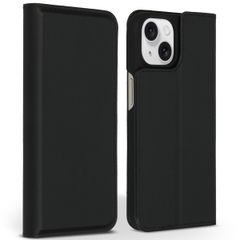 Accezz Étui de téléphone Slim Folio en cuir de qualité supérieure iPhone 15 - Noir