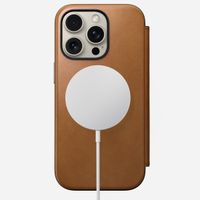 Nomad Étui de télephone portefeuille Modern Leather Folio Apple iPhone 16 Pro - English Tan
