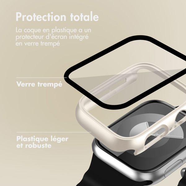 imoshion Coque rigide à couverture complète Apple Watch 4 / 5 / 6 / SE - 40 mm - Lumière stellaire