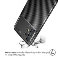 imoshion Coque silicone Carbon Samsung Galaxy A53 - Noir