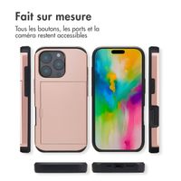 imoshion Coque arrière avec porte-cartes iPhone 16 Pro - Rose Dorée