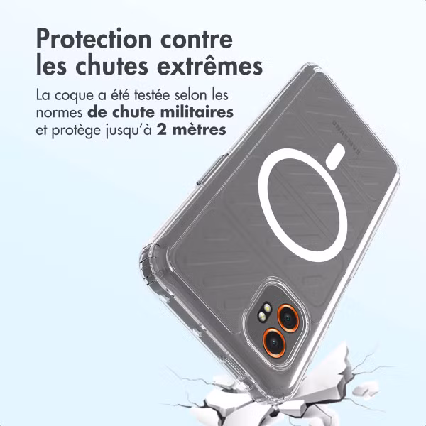 Accezz Coque arrière Xtreme Impact avec MagSafe Samsung Galaxy Xcover 7 Pro - Transparent