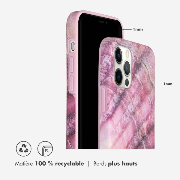 Selencia Aurora Coque Fashion iPhone 12 (Pro) - ﻿Coque durable - 100 % recyclée - Ocean Shell Purple