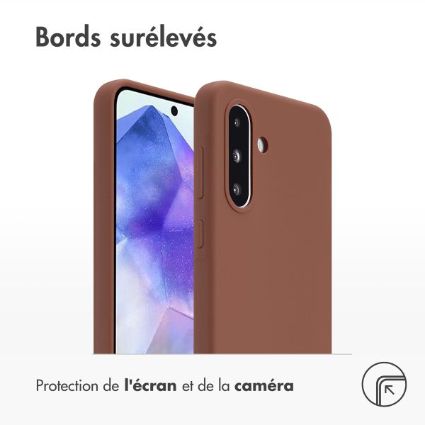 Accezz Coque Liquid Silicone Samsung Galaxy A36 - New Tea Brown