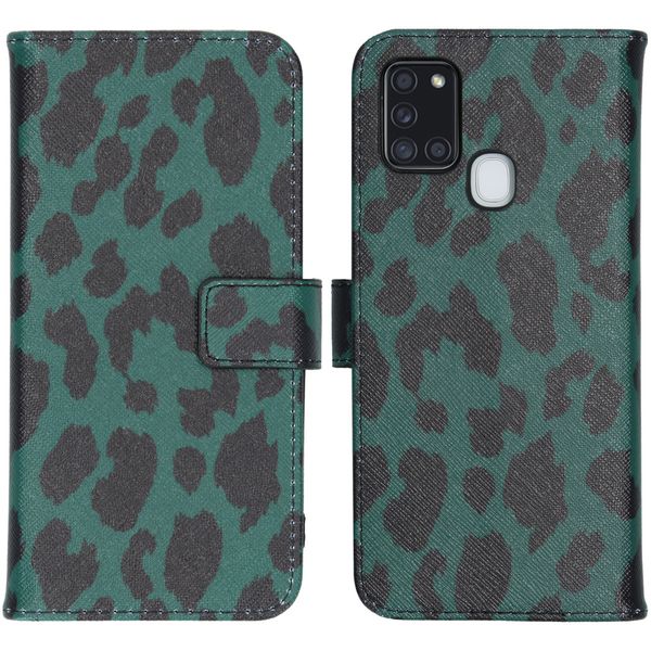 imoshion Coque silicone design Samsung Galaxy A21s - Green Leopard