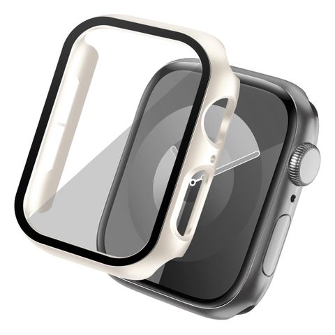 imoshion Coque rigide à couverture complète Apple Watch 4 / 5 / 6 / SE - 44 mm - Lumière stellaire