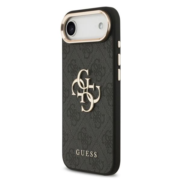 Guess Coque 4G Metal Logo Backcover Apple iPhone Air - Gold Edge - Black