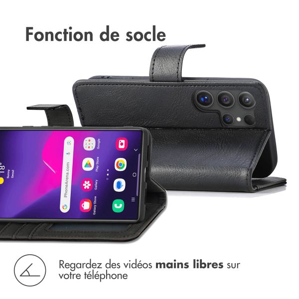 imoshion Étui de téléphone portefeuille Luxe Samsung Galaxy S24 Ultra - Noir