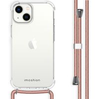 imoshion Coque avec dragonne iPhone 14 - Rose Doré