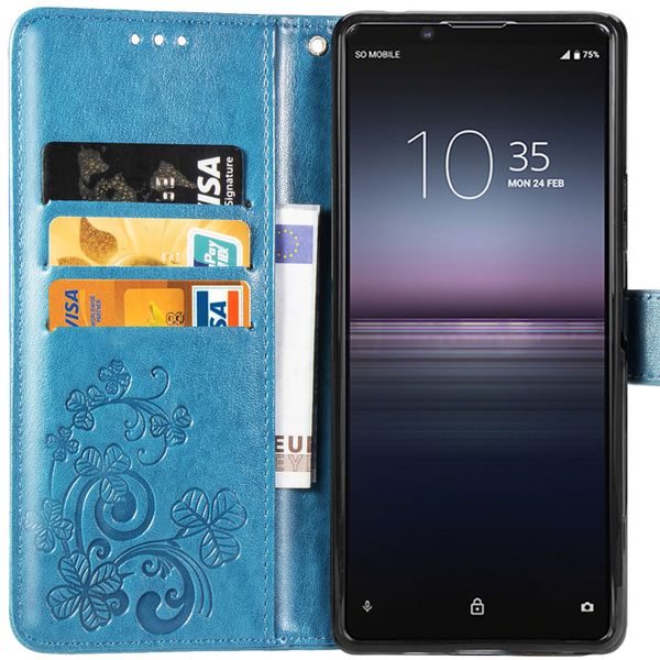 Etui de téléphone Fleurs de Trèfle Sony Xperia 1 II