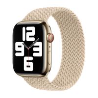 Apple 4 Pack Bracelet Solo tressé Apple Watch| 44/45/46/49 mm - Taille 9 - (PRODUCT)RED / Beige / Slate Blue / Maize
