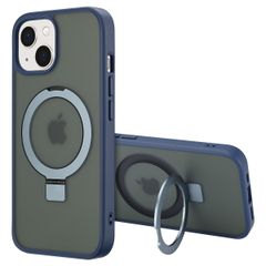 Accezz Coque Ring Stand avec MagSafe Apple iPhone 15 - Bleu