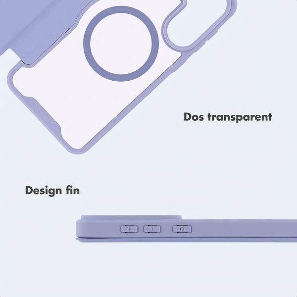imoshion Bookcase transparente avec MagSafe Samsung Galaxy A57 (5G) - Lilas