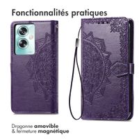 imoshion Etui de téléphone portefeuille Mandala Oppo A79 - Violet