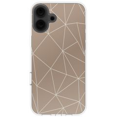 imoshion Coque Design Apple iPhone 16 - Graphic Lines Beige