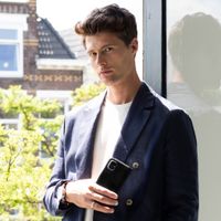 Selencia Étui portefeuille en cuir véritable Huawei P20 - Noir